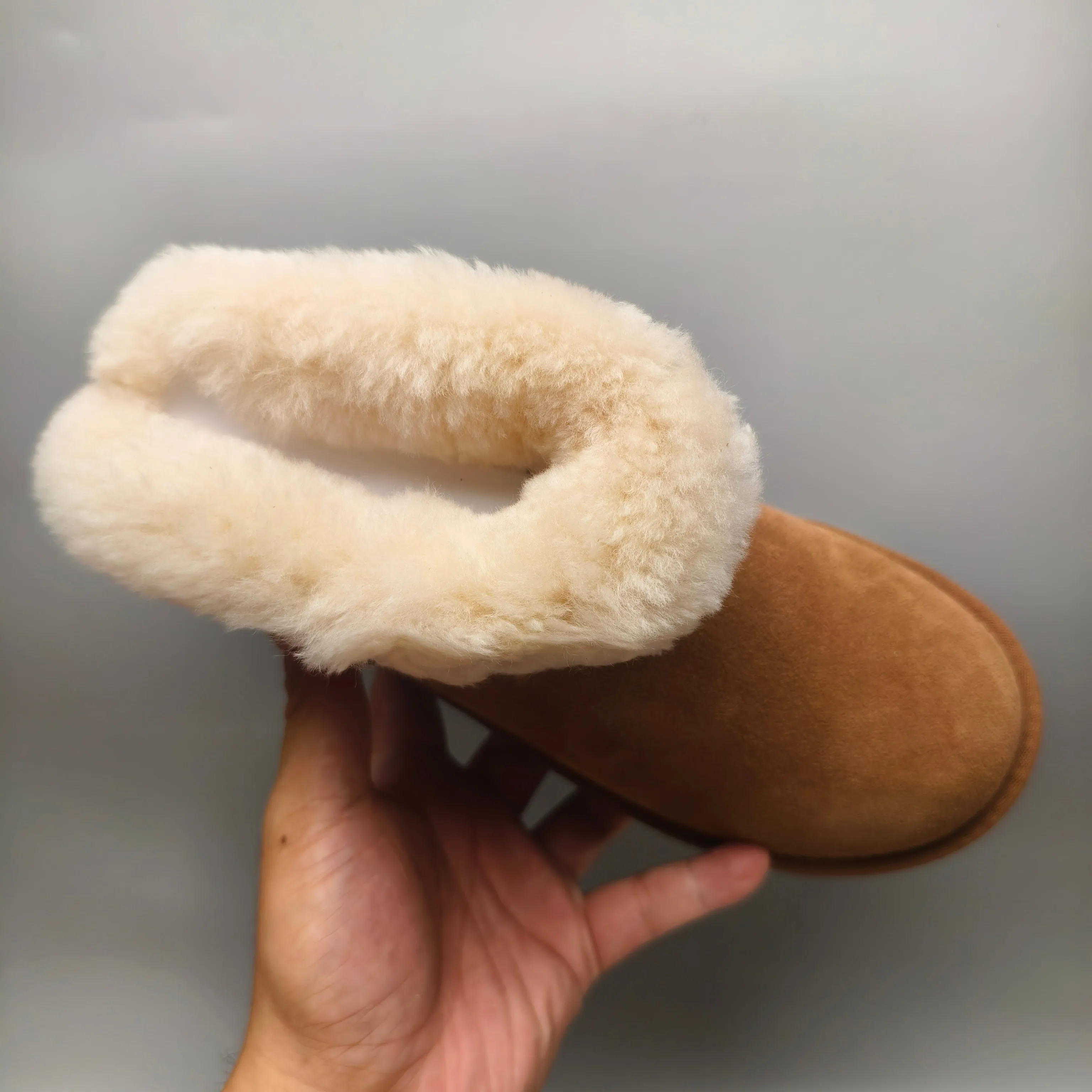 💰520 UGG sheepskin all-in-one snow boots 4496 Ethnic style low-top casual women's shoes Color: Maroon Sand Matching size: 35-40